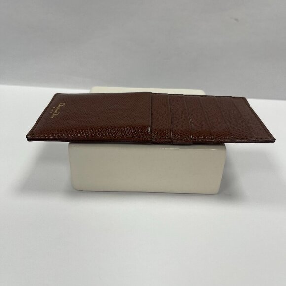 Christian Dior Brown Leather Card Holder Wallet - Preowned - Picture 4 of 7